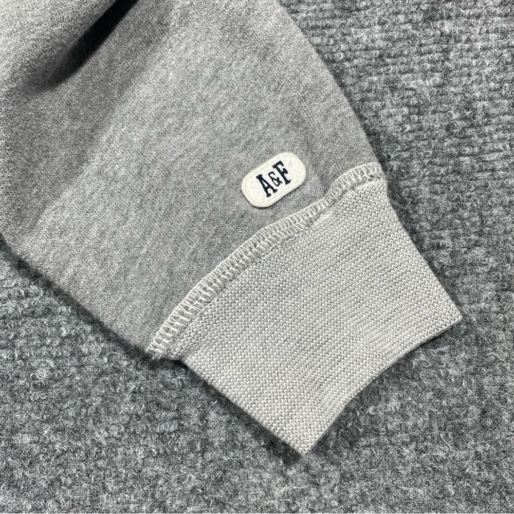 Abercrombie & Fitch Gray Crewneck Sweater with Button Details - Picture 2 of 8